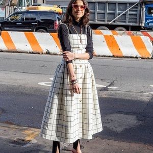 Reina Pyo Issey Check Dress (Small/Medium)